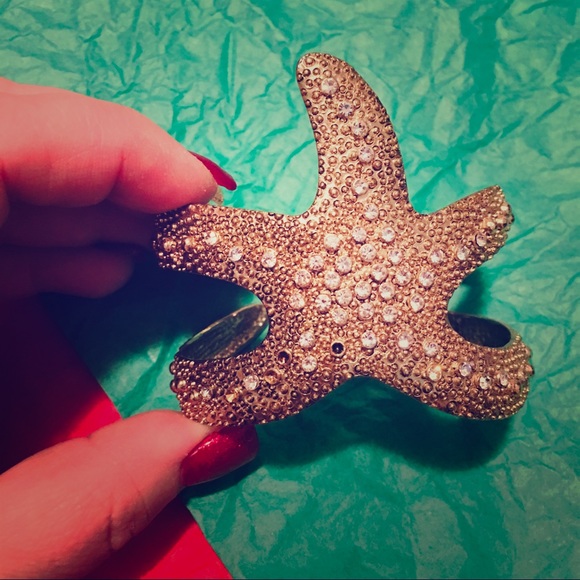 Starfish Cuff Bracelet - Mud Pie - Picture 1 of 4